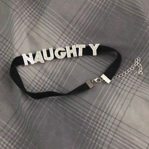 Naughty felt choker